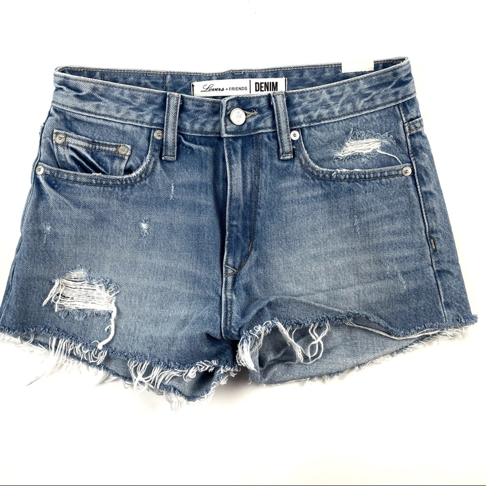 Lovers and Friends High Rise Jack Denim Shorts 26